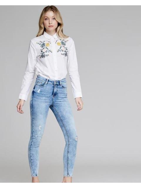 JEANS SUPERSKINNY CINTURA ALTA BLEACH ATMOSPHERE DNM
