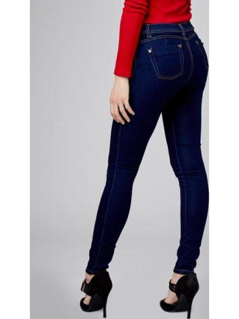 JEANS SUPERSKINNY CINTURA ALTA GRIS FERGINO