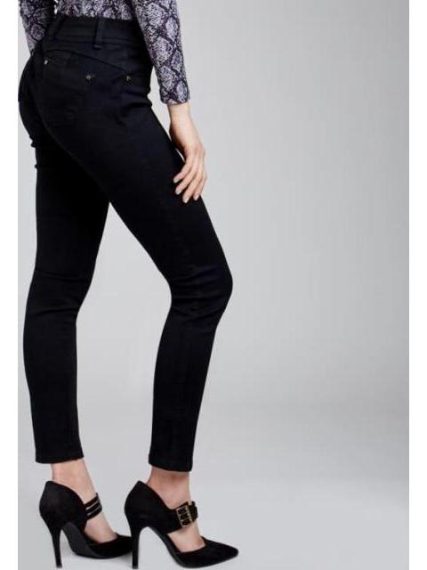 JEANS SUPERSKINNY CINTURA ALTA NEGRO FERGINO