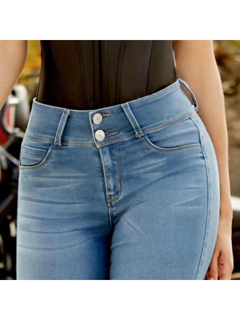 JEANS PUSH UP CINTURA ALTA BLEACH SEVEN JEANS