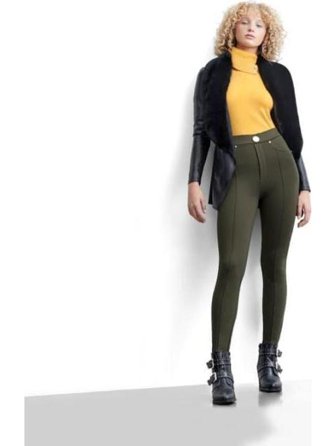 LEGGINGS CASUAL CINTURA ALTA VERDE OLIVO HOLLY LAND