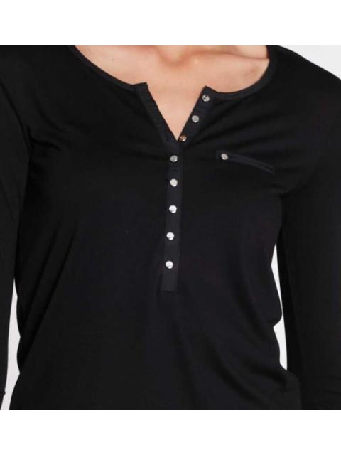 PLAYERA MANGA LARGA NEGRO HOLLY LAND