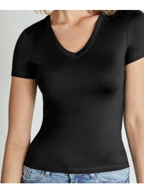 PLAYERA CUELLO V NEGRO HOLLY LAND