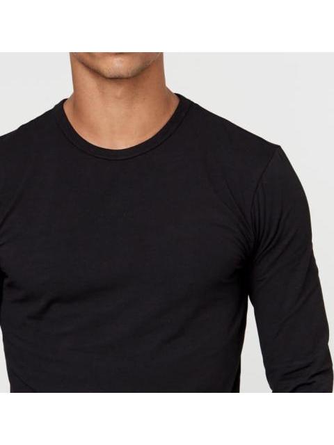 PLAYERA MANGA LARGA NEGRO NEXT CO