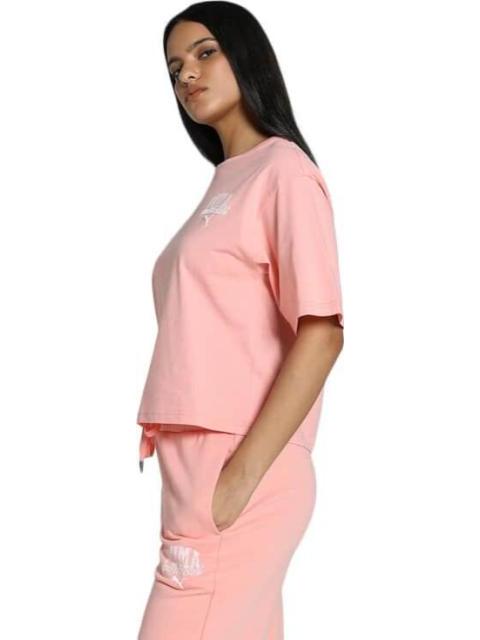 ROPA CASUAL PUMA CLASS RELAXED CROP TEE ROSA PUMA