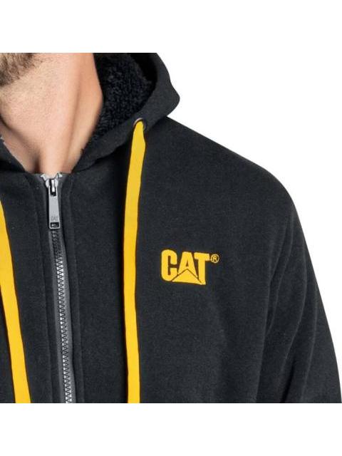 SUDADERA CON CAPUCHA NEGRO CATERPILLAR