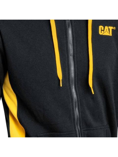SUDADERA CON CAPUCHA NEGRO CATERPILLAR