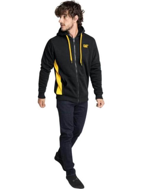SUDADERA CON CAPUCHA NEGRO CATERPILLAR