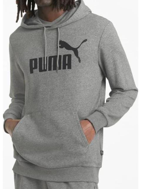 SUDADERA CON CAPUCHA GRIS PUMA