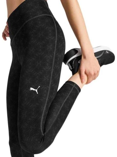ROPA CASUAL W TAD GRAPHIC TIGHT - 7 8 AOP NEGRO PUMA