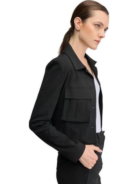 SACO CROP LISO NEGRO HOLLY LAND