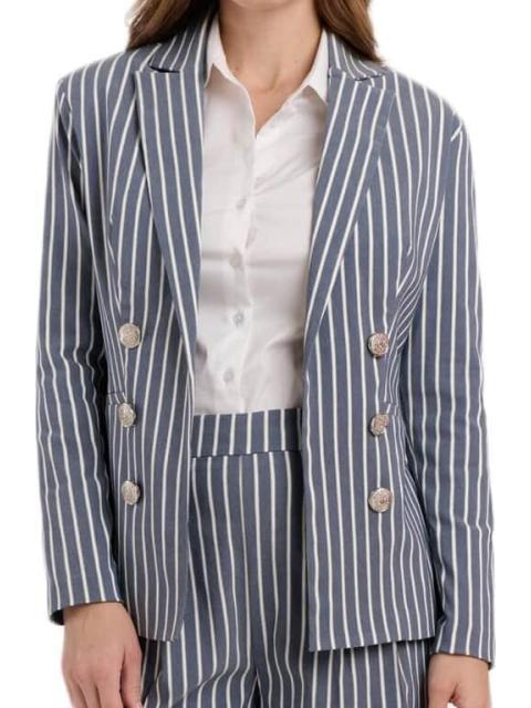 SACO DAMA CONTEMPORANEA AZUL MARINO YAELI FASHION