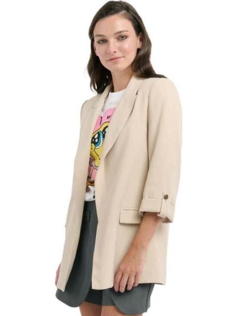 SACO LISO MANGA ELEVADORES BEIGE HOLLY LAND