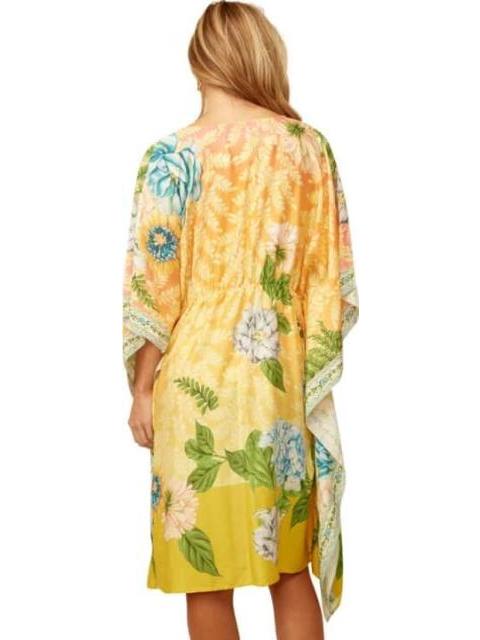 SALIDA DE PLAYA ESTAMPADO FLORAL AMARILLO HOLLY LAND