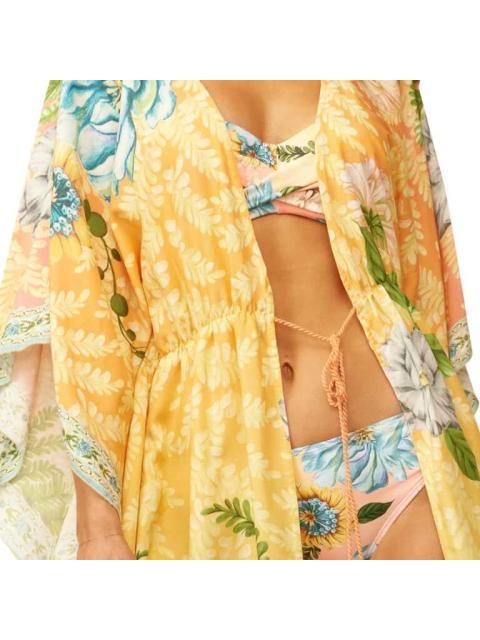 SALIDA DE PLAYA ESTAMPADO FLORAL AMARILLO HOLLY LAND