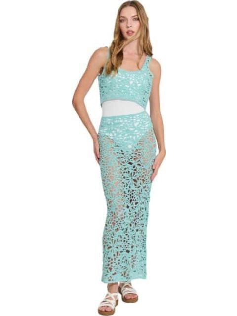 SALIDA DE PLAYA CROCHET VERDE HOLLY LAND