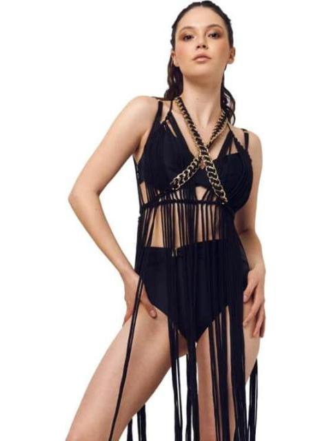 SALIDA DE PLAYA CROCHET NEGRO HOLLY LAND