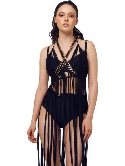 SALIDA DE PLAYA CROCHET NEGRO HOLLY LAND