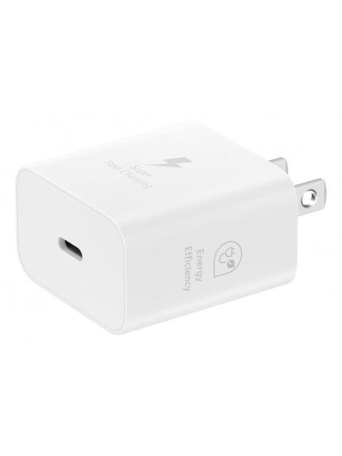 SAMSUNG CARGADOR DE PARED 25W 1X USB-C BLANCO