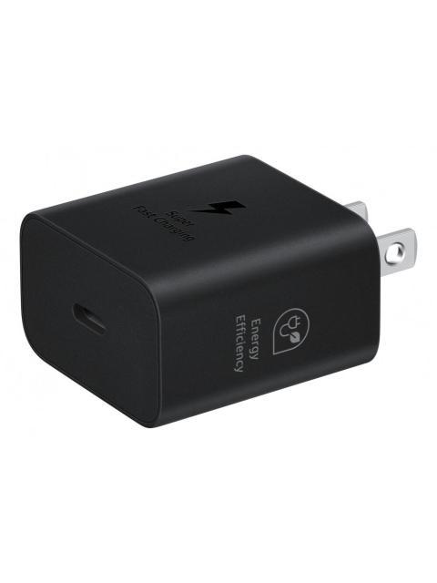 SAMSUNG CARGADOR DE PARED 25W 1X USB-C NEGRO