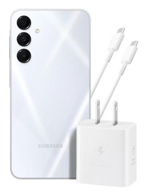 SAMSUNG GALAXY A16 6GB 128GB GRIS + ADAPTADOR DE CORRIENTE EP-T2510 BLANCO