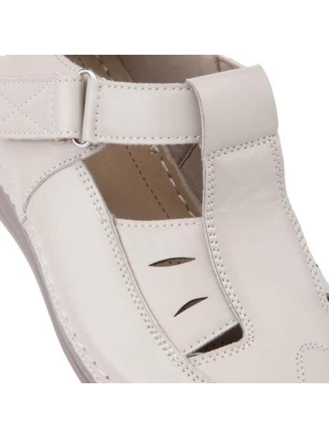 SANDALIA AJUSTABLE BEIGE SHOSH CONFORT
