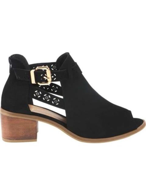 SANDALIA BOTIN CON TACON NEGRO VI LINE
