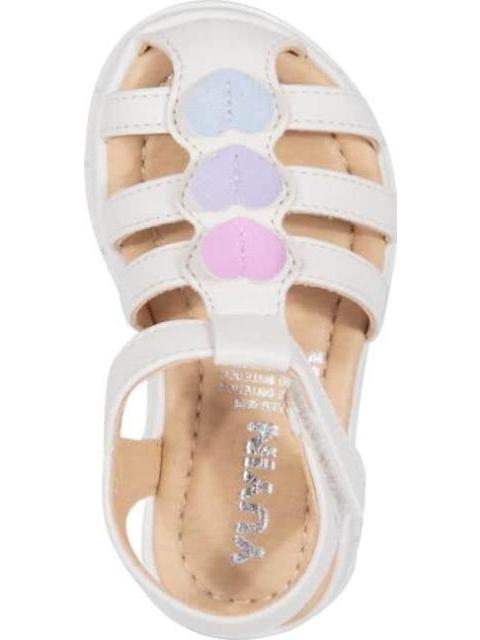 SANDALIA CORAZONES BEIGE/HUESO YU YIN