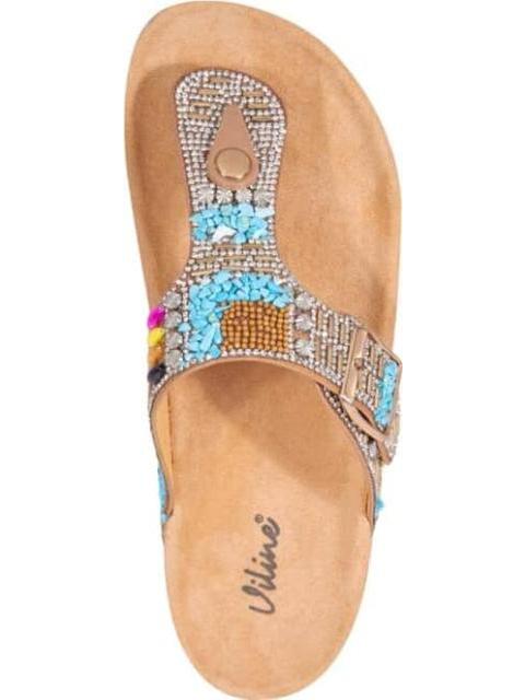 SANDALIA CASUAL CAMEL VI LINE