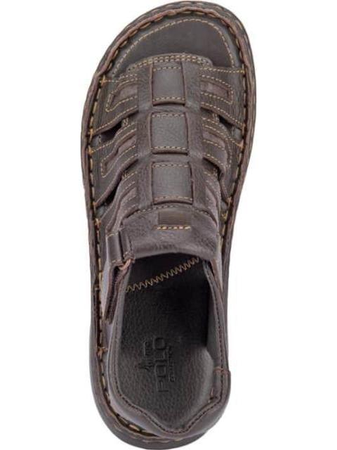 SANDALIA CASUAL DE PIEL CHOCOLATE HPC POLO
