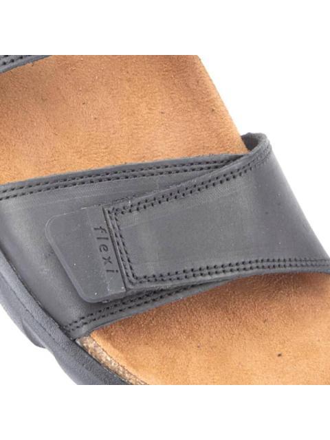 SANDALIA CASUAL DESTALONADA NEGRO FLEXI