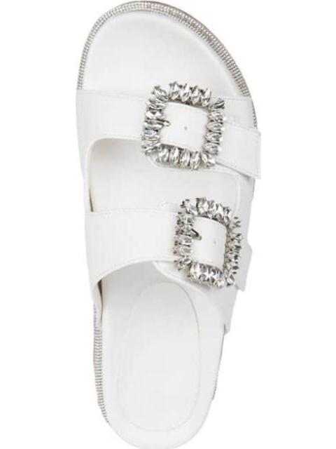 SANDALIA HEBILLAS PEDRERIA BLANCO VI LINE FASHION