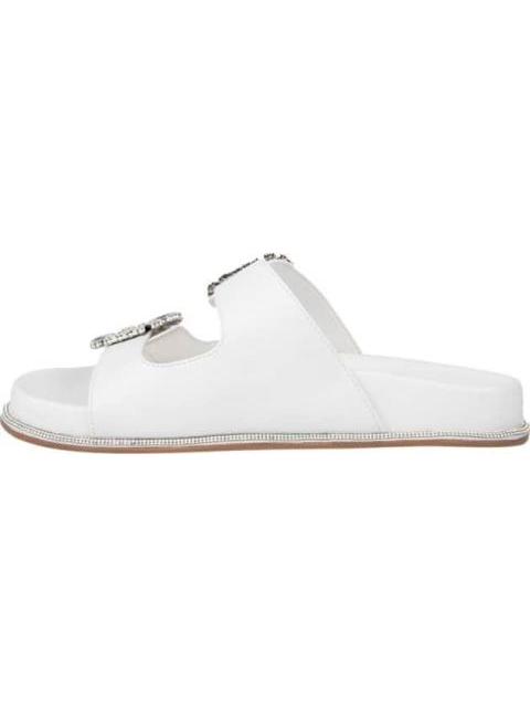 SANDALIA HEBILLAS PEDRERIA BLANCO VI LINE FASHION