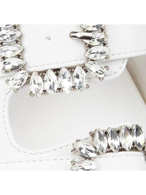 SANDALIA HEBILLAS PEDRERIA BLANCO VI LINE FASHION