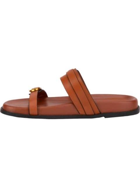 SANDALIA PLANA COGNAC VI LINE FASHION