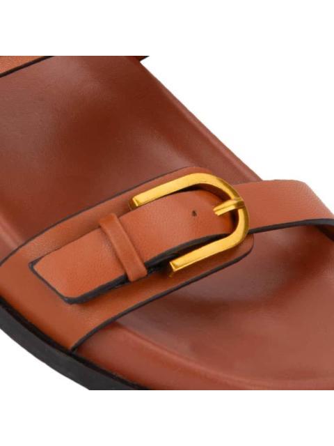 SANDALIA PLANA COGNAC VI LINE FASHION