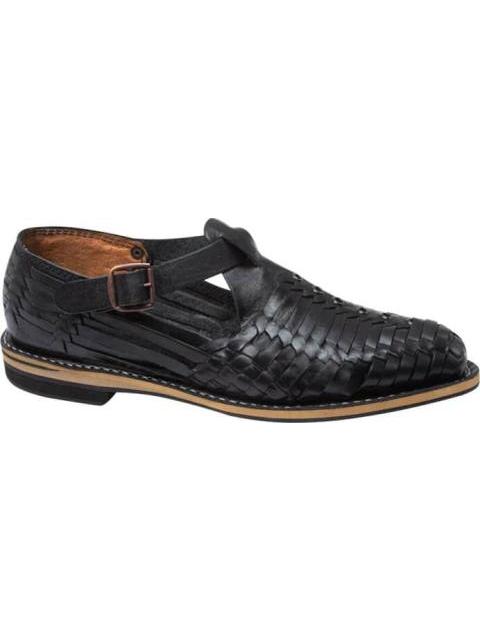 SANDALIA CASUAL HUARACHE ARTESANAL NEGRO KAFE