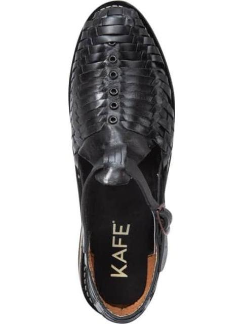 SANDALIA CASUAL HUARACHE ARTESANAL NEGRO KAFE