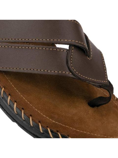 SANDALIA CASUAL PATA DE GALLO CAFE KAFE