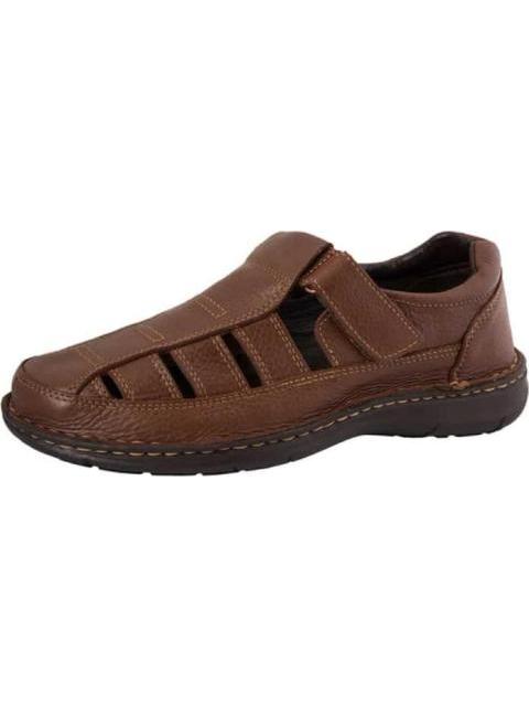 SANDALIA CASUAL TEJIDO A MANO MIEL KAFE