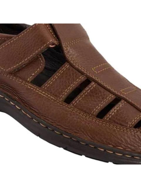 SANDALIA CASUAL TEJIDO A MANO MIEL KAFE
