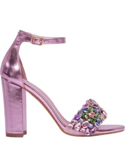 SANDALIA CON BRILLOS ROSA BELINDA PEREGRIN