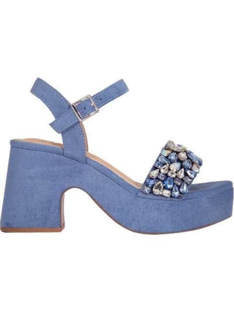 SANDALIA CON PLATAFORMA AZUL BELINDA PEREGRIN