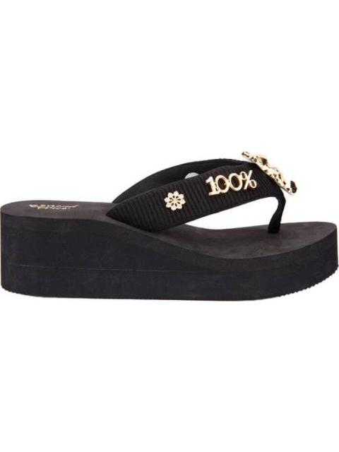 SANDALIA CON PLATAFORMA NEGRO BANANA PRICE