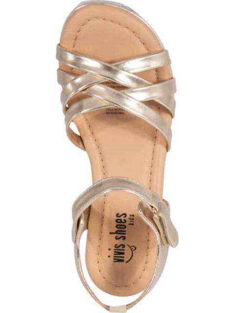 SANDALIA CON PLATAFORMA ORO VIVIS SHOES KIDS