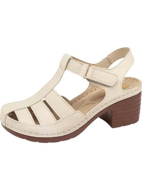 SANDALIA CONFORT BEIGE/HUESO SHOSH
