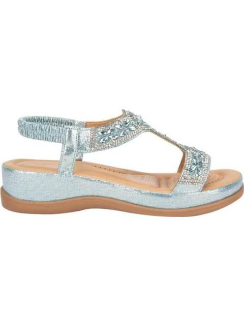 SANDALIA CONFORT BRILLOS AZUL VI LINE