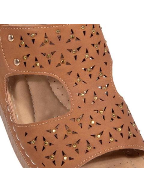 SANDALIA CONFORT CAMEL SHOSH