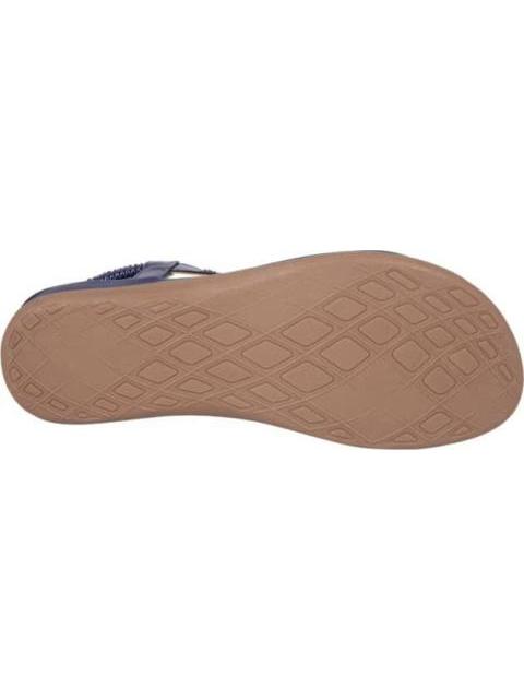 SANDALIA CONFORT CON BRILLOS AZUL VI LINE