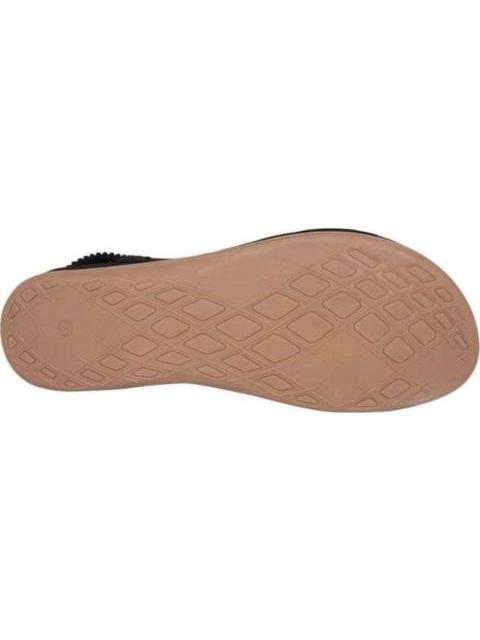 SANDALIA CONFORT CON BRILLOS NEGRO VI LINE